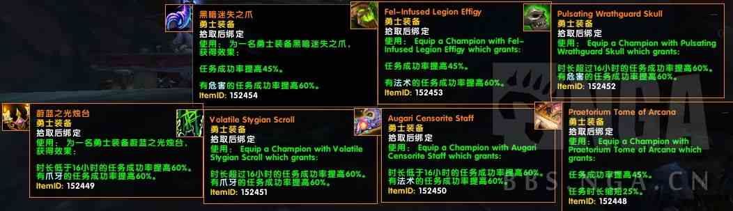 魔兽7.3PTR：随从相关的新任务奖励以及阿古斯精英小队