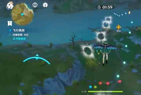 原神飞行挑战第四关风止之处攻略